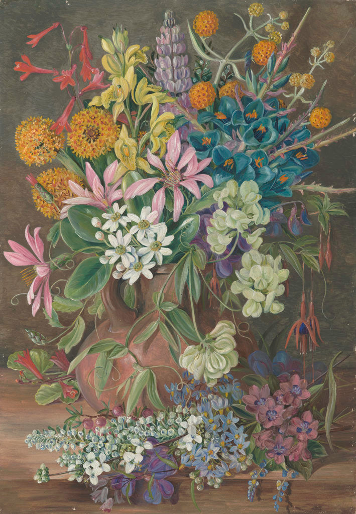 Detail of 16. Wild Flowers of Chanleon, Chili by Marianne North